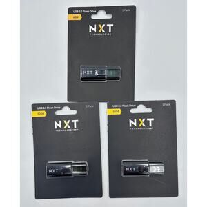 NXT Technologies 32GB USB 2.0 Storage Flash Drive 3 Pack NEW (NX61109)